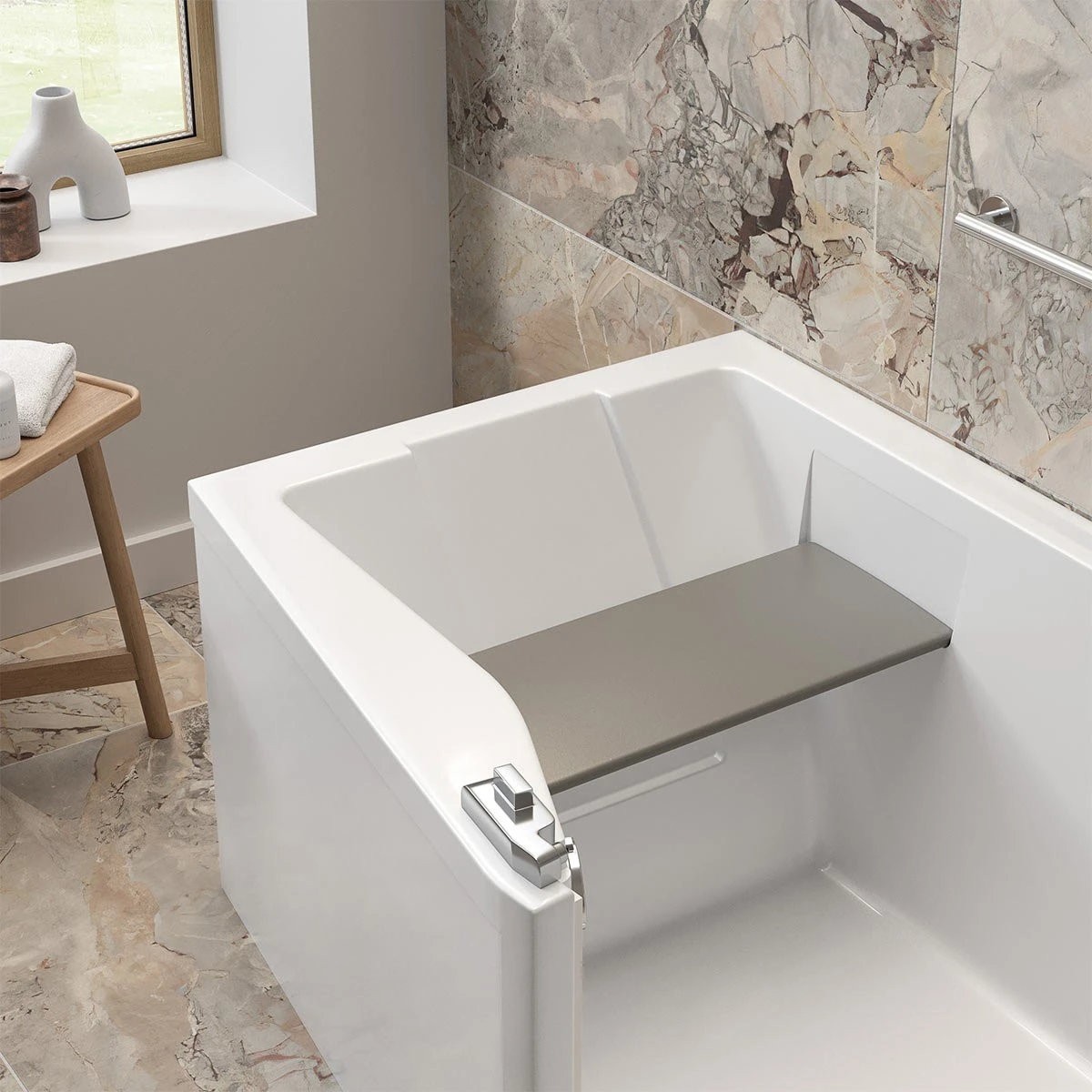 Trojan Bathe Easy Elegance Walk In Bath 1800x850 Right Hand