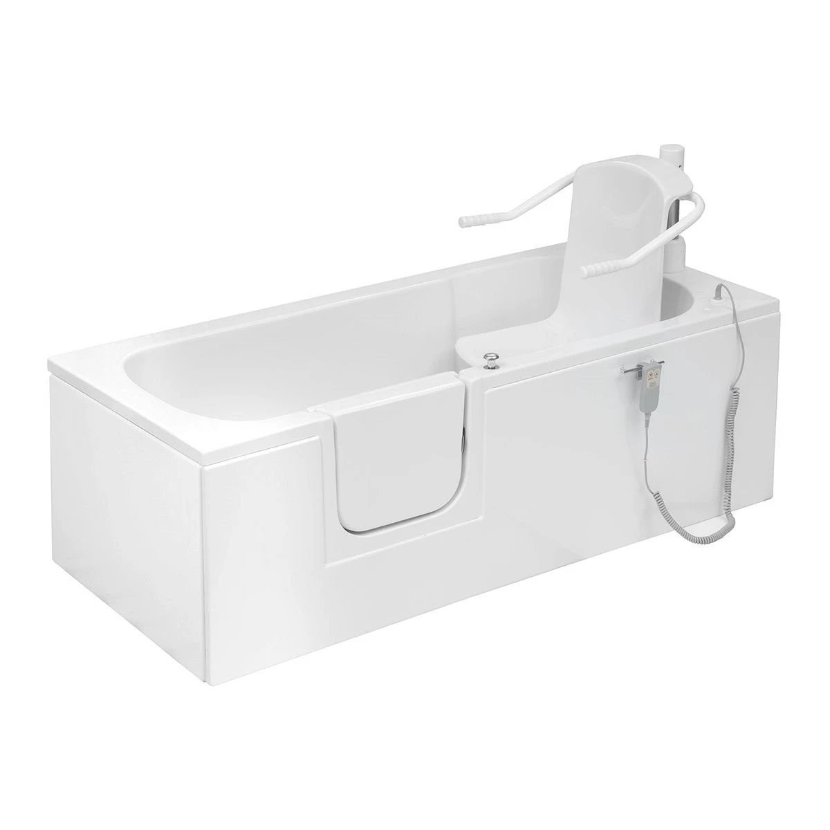 Trojan Bathe Easy Delta Walk In Bath with Powered Seat 1700x700mm Left Hand