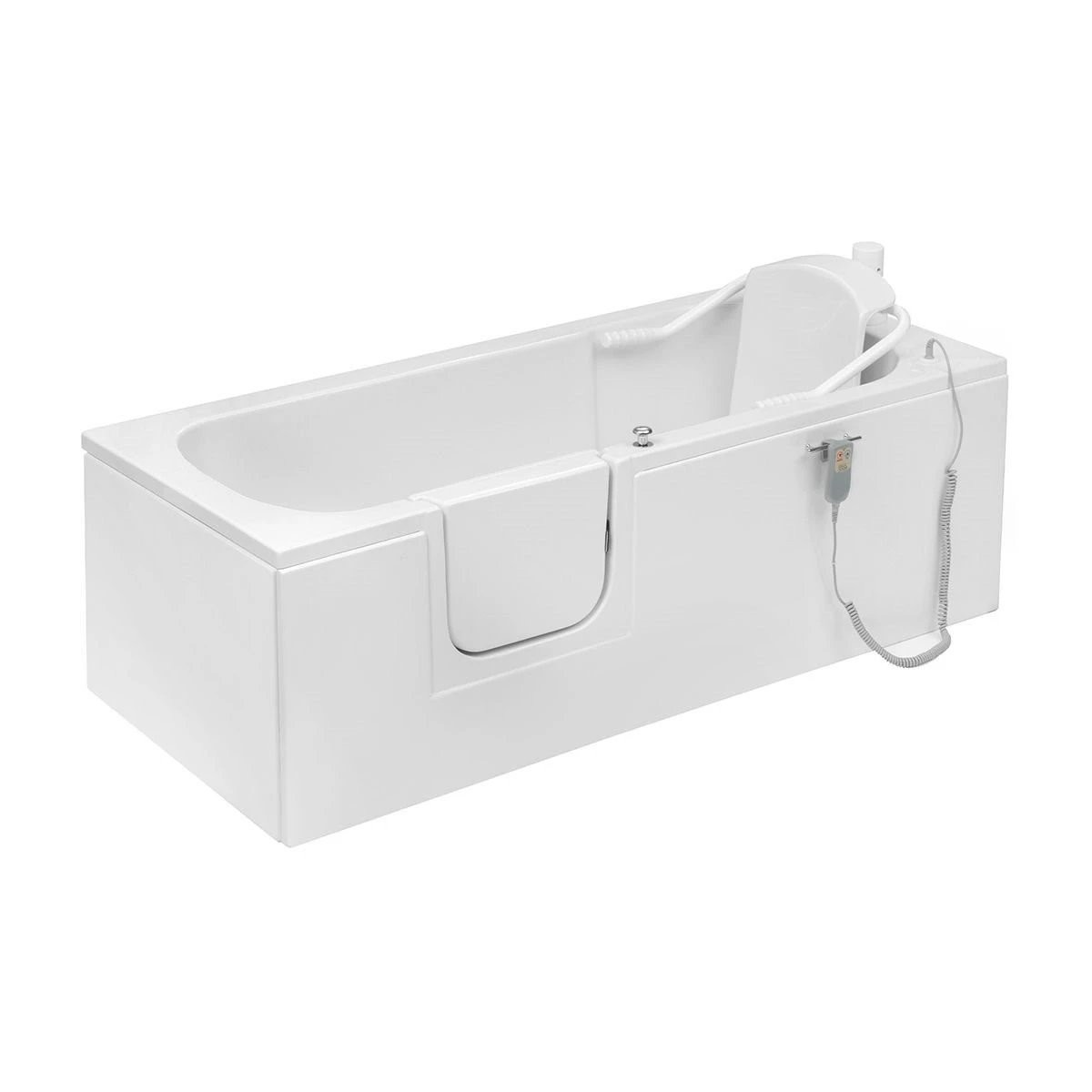 Trojan Bathe Easy Delta Walk In Bath with Powered Seat 1700x700mm Left Hand