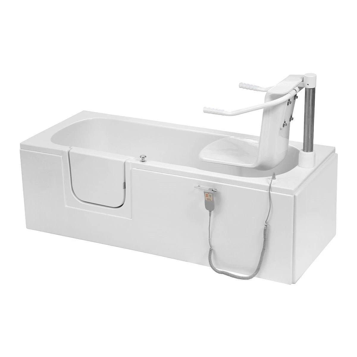 Trojan Bathe Easy Delta Walk In Bath with Powered Seat 1700x700mm Left Hand