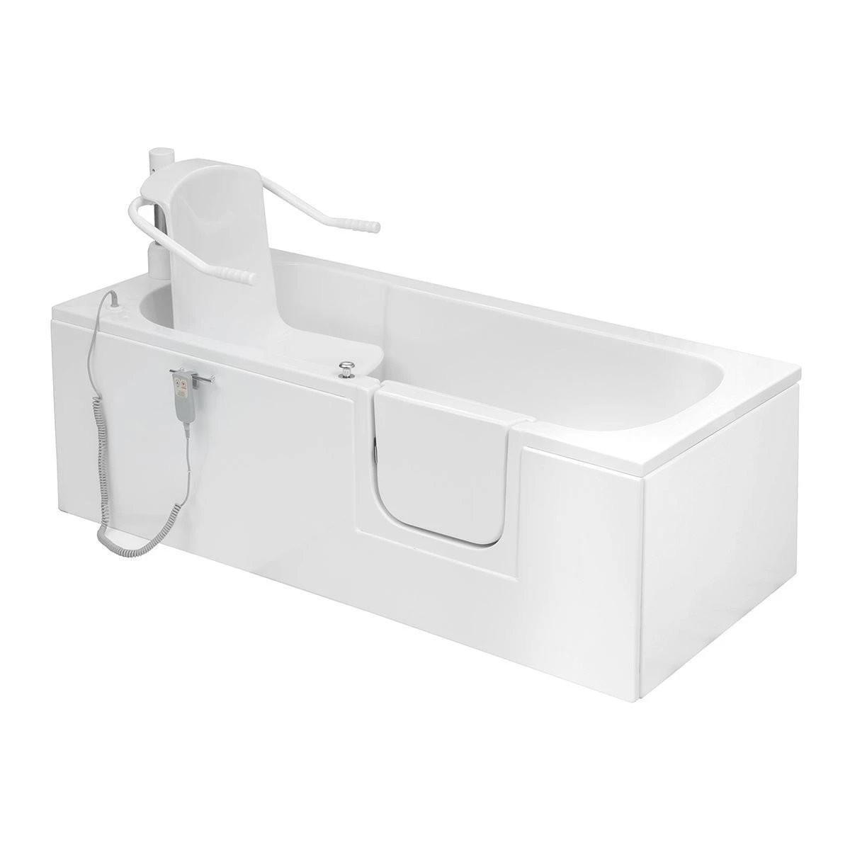 Trojan Bathe Easy Delta Walk In Bath with Powered Seat 1700x700mm Right Hand