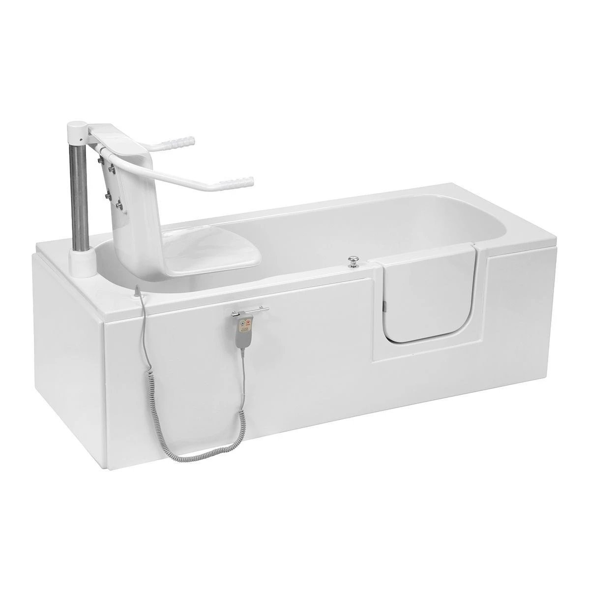 Trojan Bathe Easy Delta Walk In Bath with Powered Seat 1700x700mm Right Hand