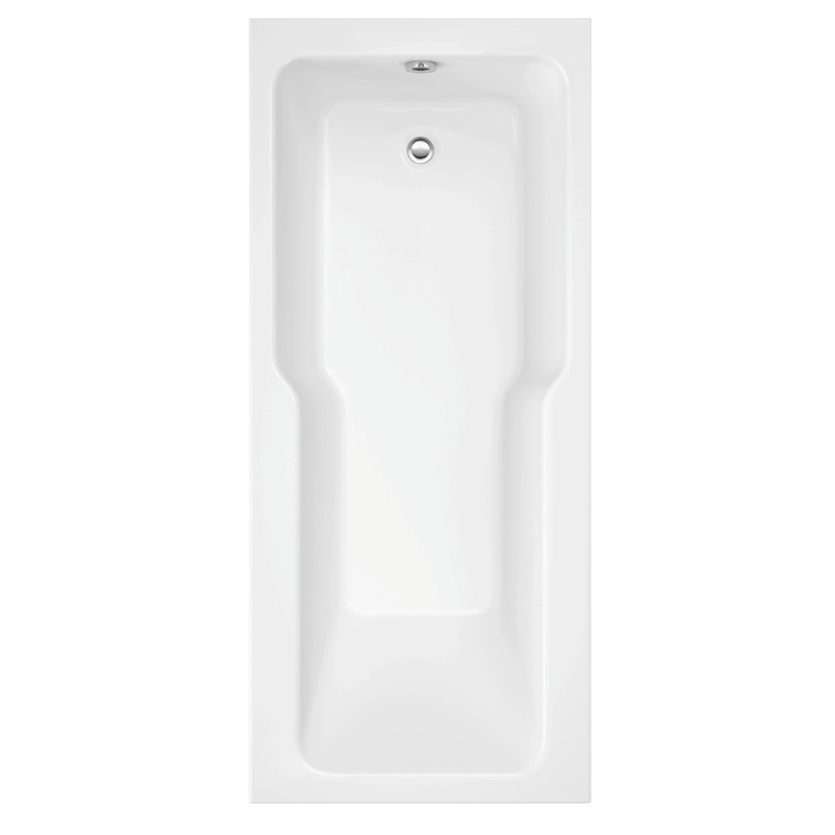 Trojan Evolve Single Ended Shower Bath with Front Panel & Radius Screen 1700x750mm