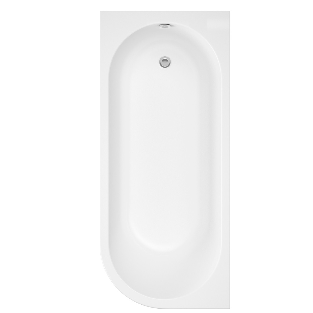 Trojan J Shaped Bath & Panel 1700x750mm Left Hand