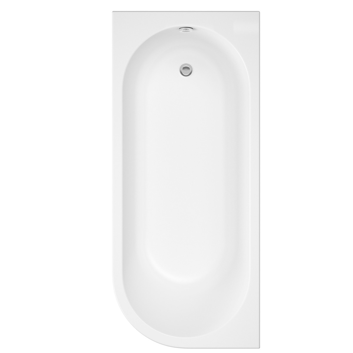 Trojancast J Shaped Bath & Panel 1700x750mm Right Hand