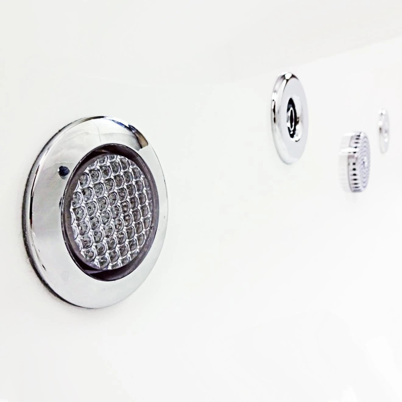 Trojan Orlando Corner Bath with 8 Jet Whirlpool System 1500x1020mm Left Hand