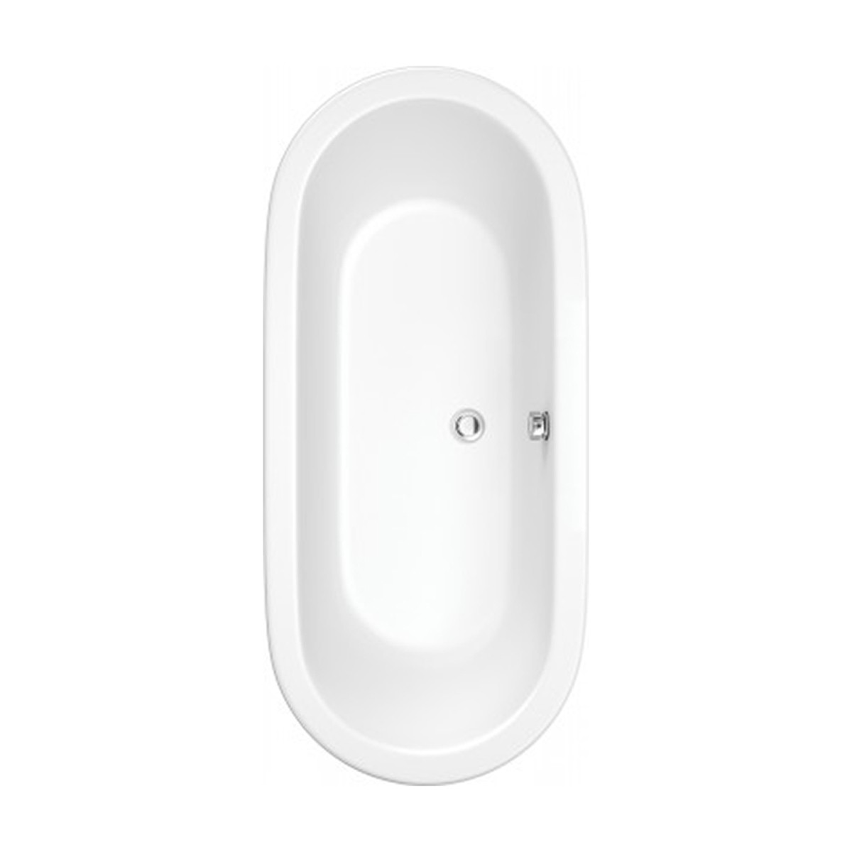 Trojancast Oval Inset Bath 1800x790mm