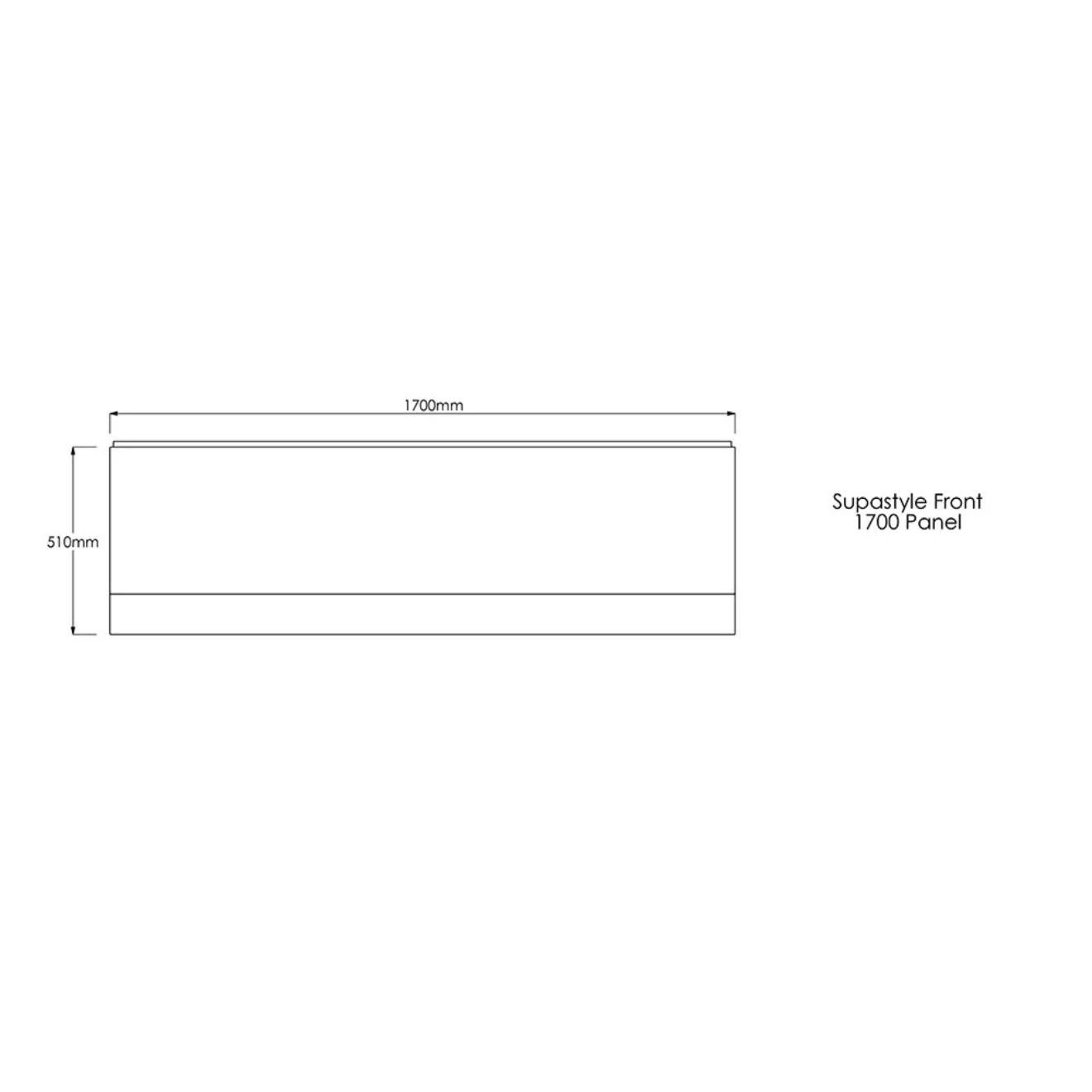 Trojan Supastyle 2mm Bath Front Panel 1700mm