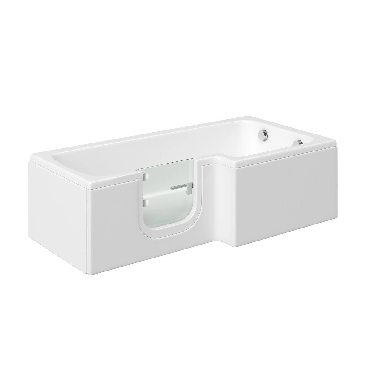 Trojan Bathe Easy Solarna Walk In Shower Bath 1700x700mm Left Hand