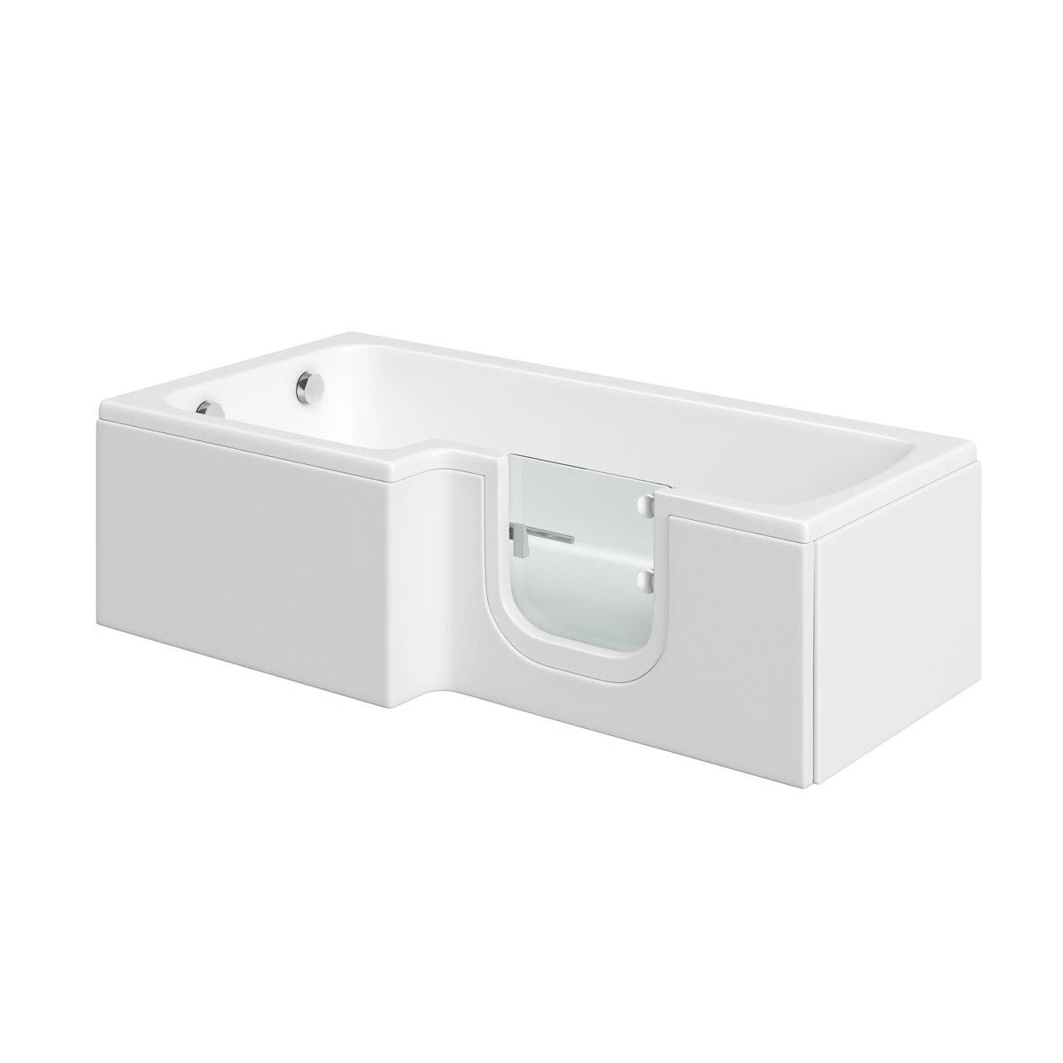 Trojan Bathe Easy Solarna Walk In Shower Bath 1700x700mm Right Hand