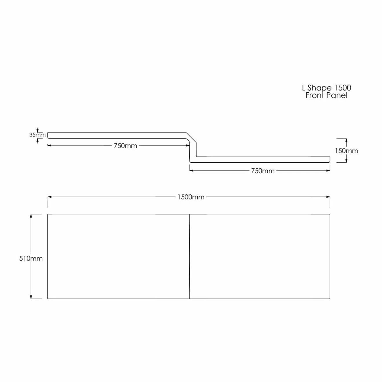 Trojan Solarna L Shaped Shower Bath with Panel & Towel Rail Screen 1500x850x700mm Left Hand