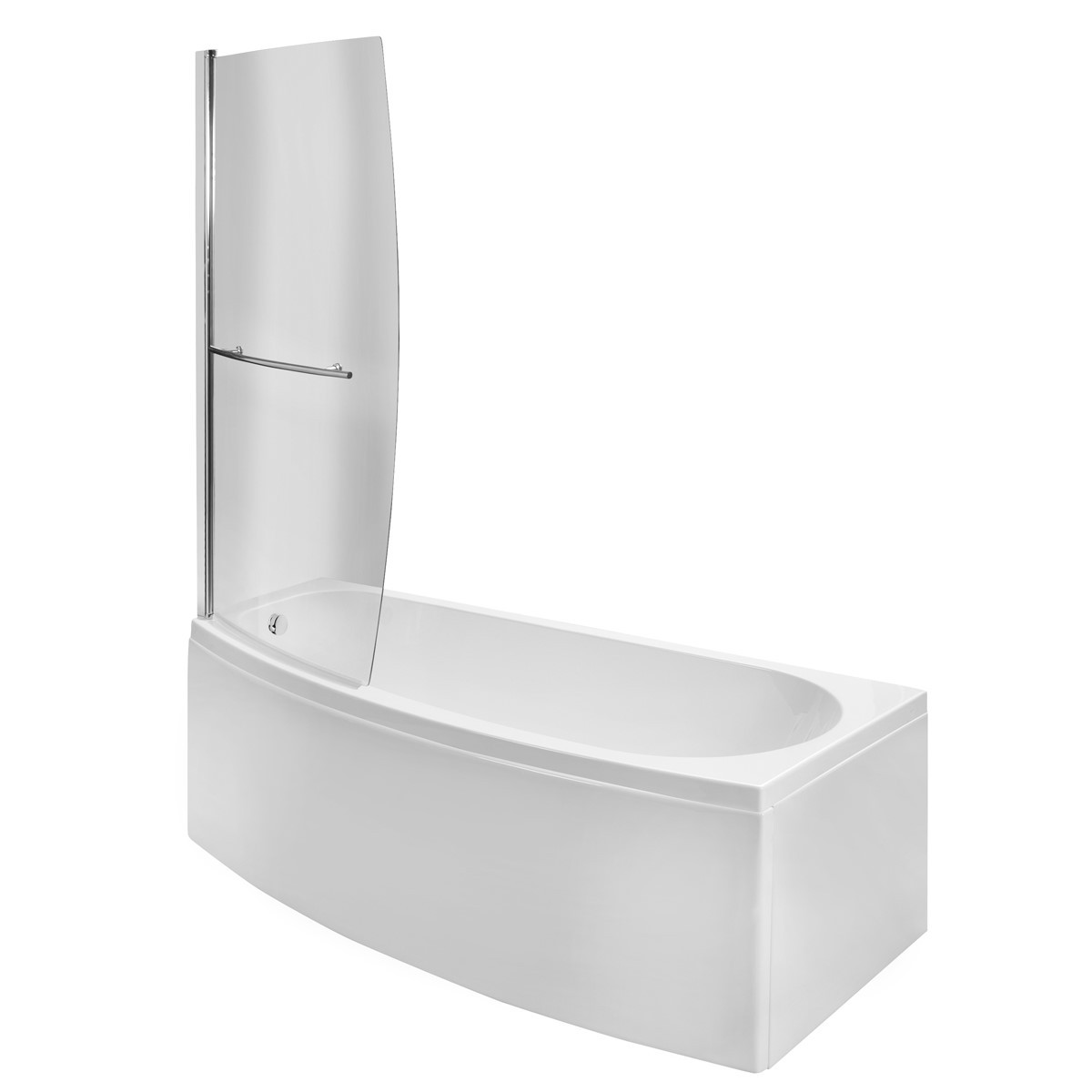 Trojan Space Saver Bath with Panel & Screen 1690x690x500mm Left Hand