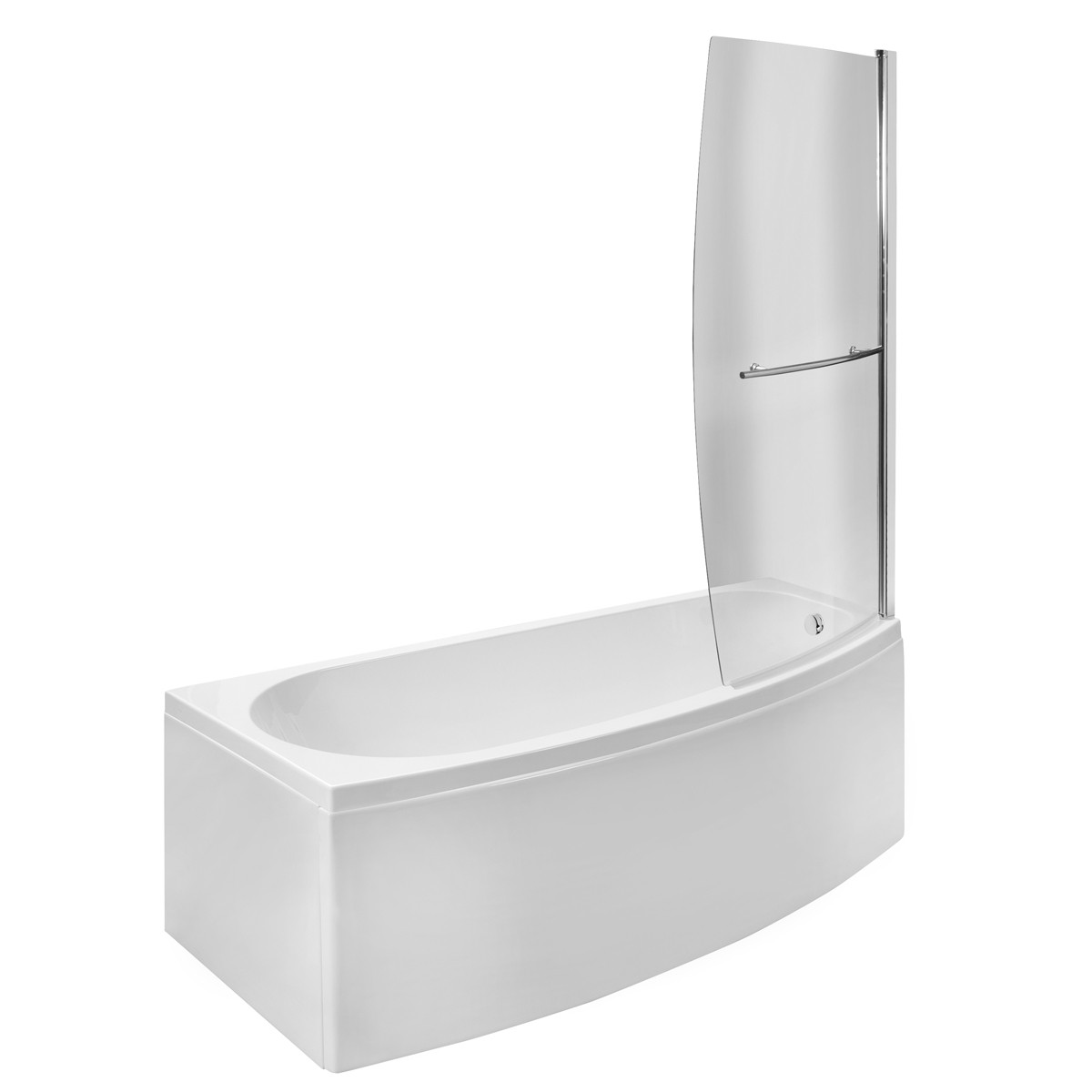 Trojan Space Saver Bath with Panel & Screen 1690x690x500mm Right Hand