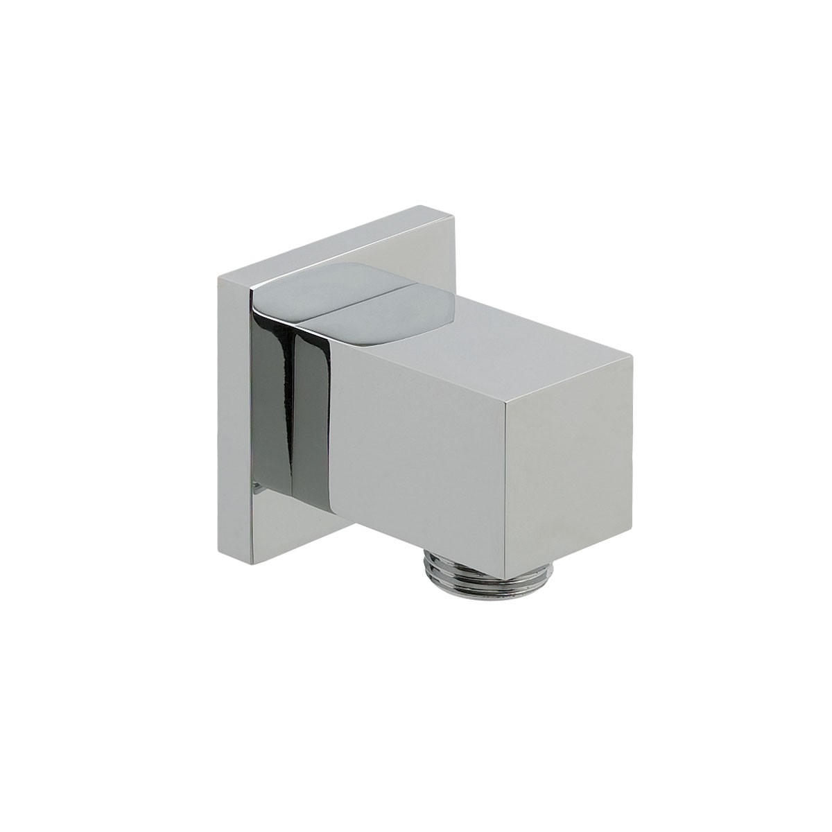 Cube Chrome Wall Outlet Elbow