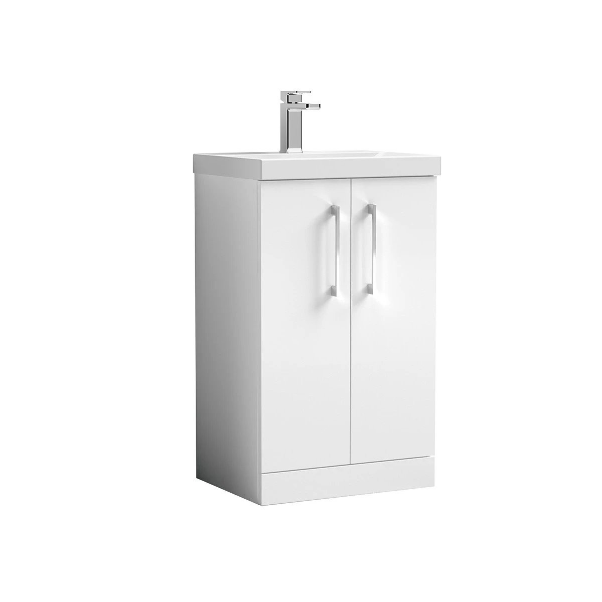 Arno Gloss White Vanity Unit & Basin 500mm