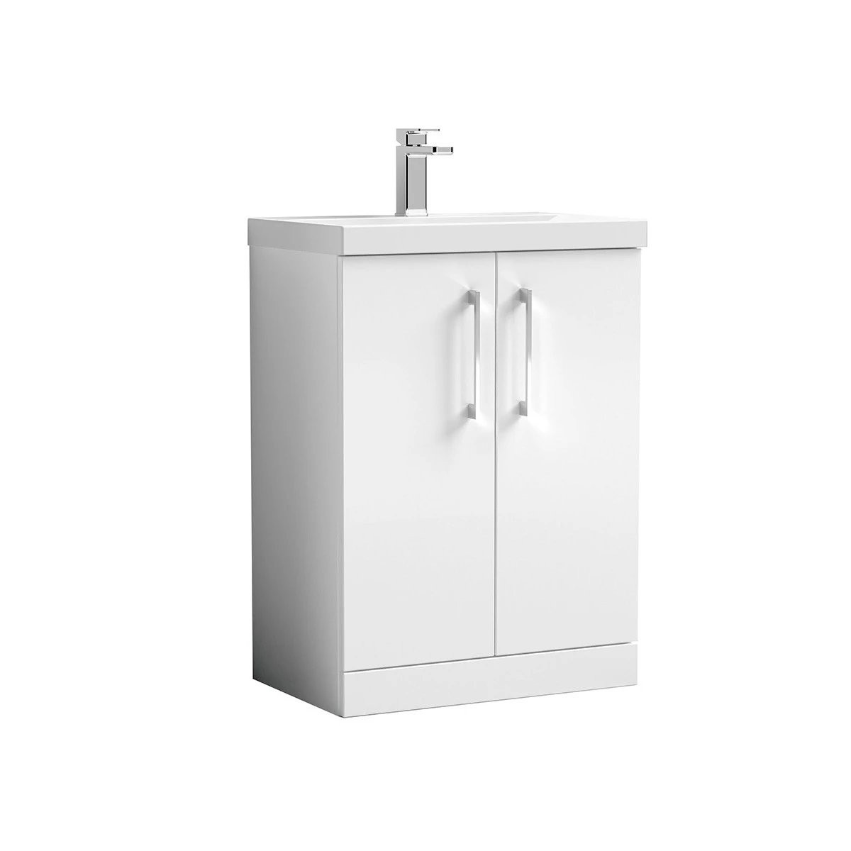 Arno Gloss White Vanity Unit & Basin 600mm