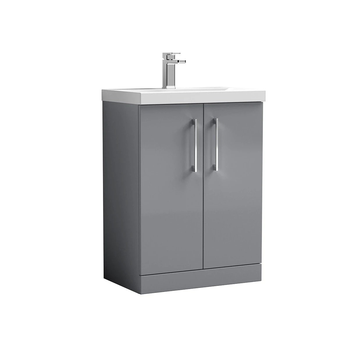 Arno Satin Grey Vanity Unit & Basin 600mm